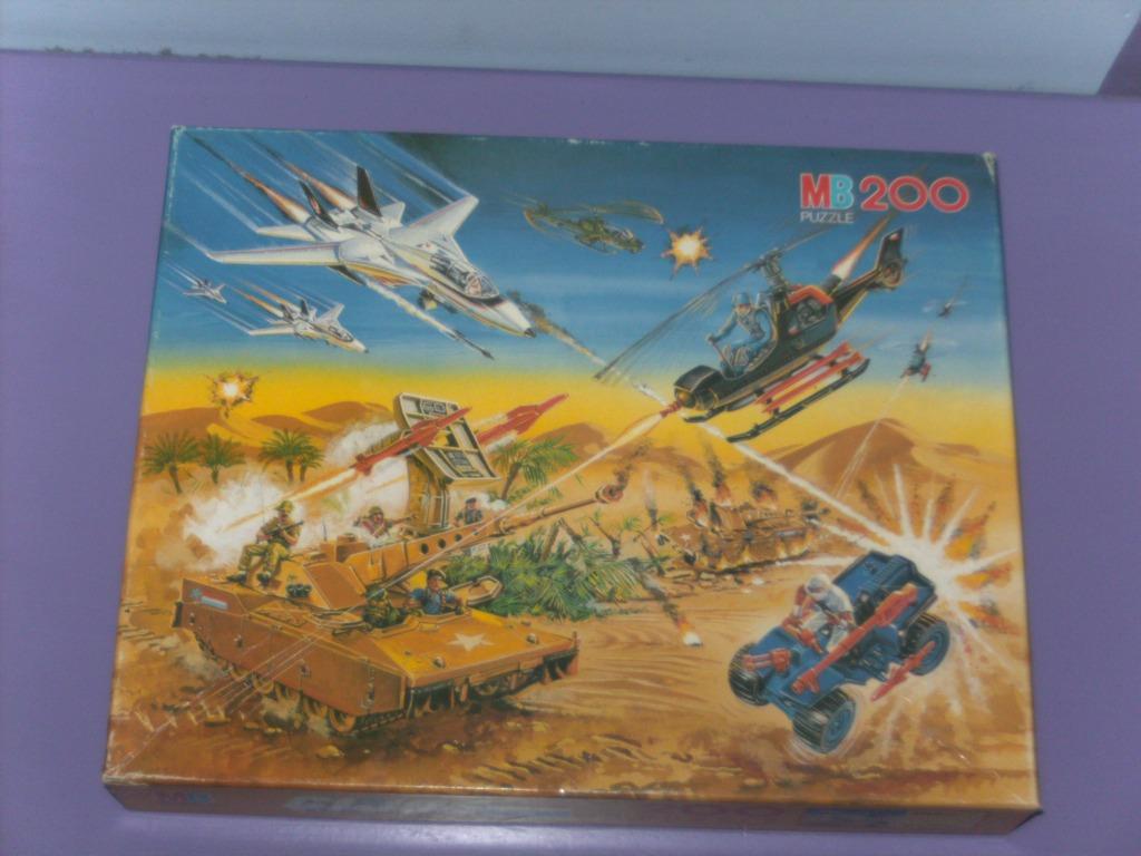 Vintage puzzel: gi joe. (200 stukjes), Ophalen of Verzenden, Minder dan 500 stukjes, Gebruikt, Legpuzzel