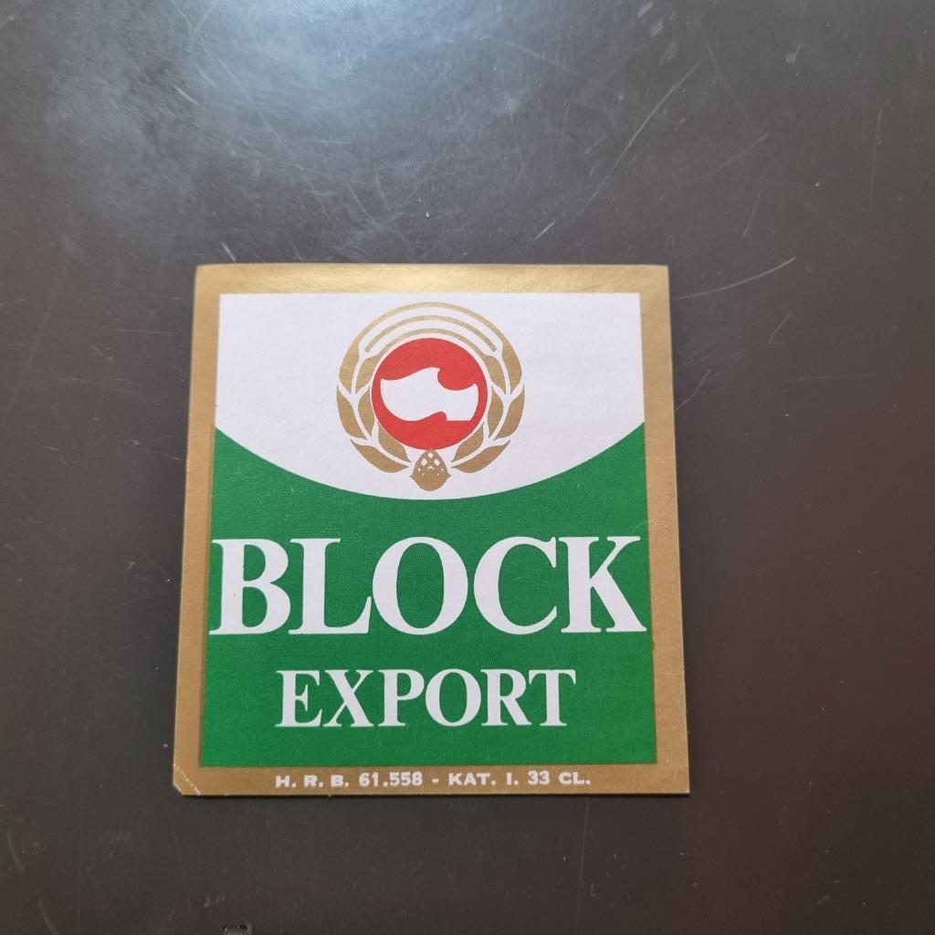 Etiquette Brasserie De Block (modèle 1), Enlèvement ou Envoi, Utilisé, Autres types, Autres marques