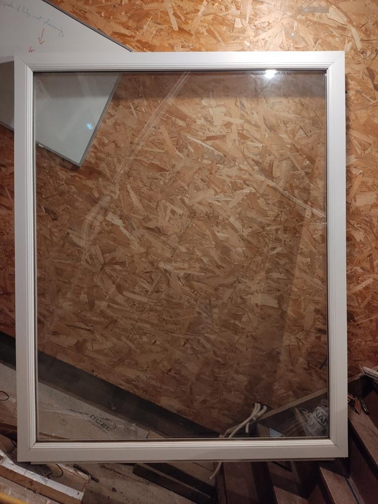 Vast raam wit pvc, Doe-het-zelf en Bouw, Raamkozijnen en Schuifdeuren, Ophalen