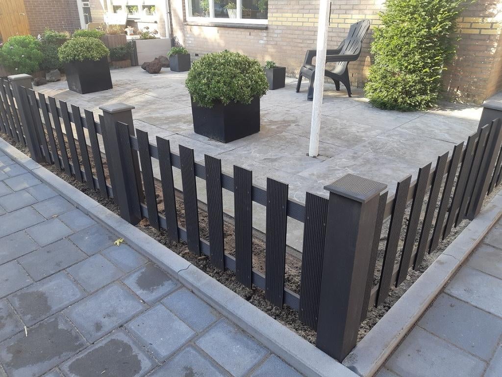 Tuinhek duurzaam van onderhoudsarm composiet planken, Jardin & Terrasse, Clôtures de jardin, Neuf, Enlèvement ou Envoi, Synthétique
