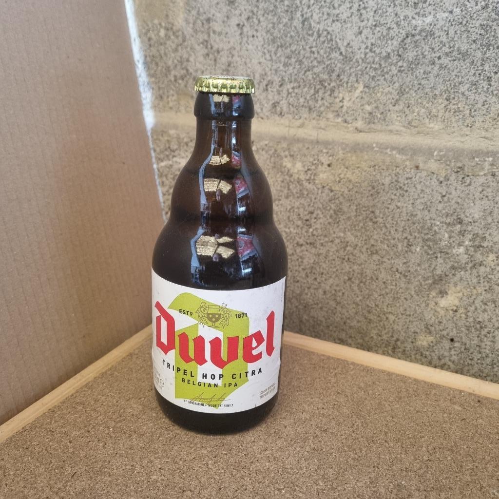 Bouteille de bière Duvel tripel hop citra, Collections, Enlèvement ou Envoi, Utilisé, Bouteille(s), Duvel