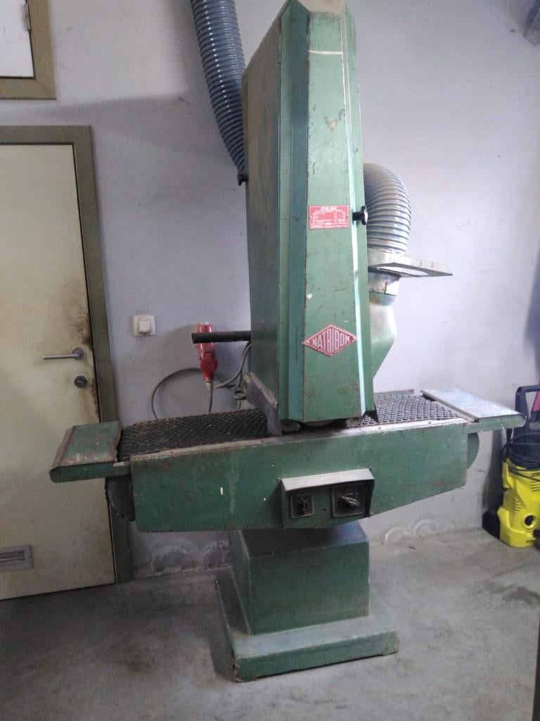 van dikte schuurmachine, Ophalen