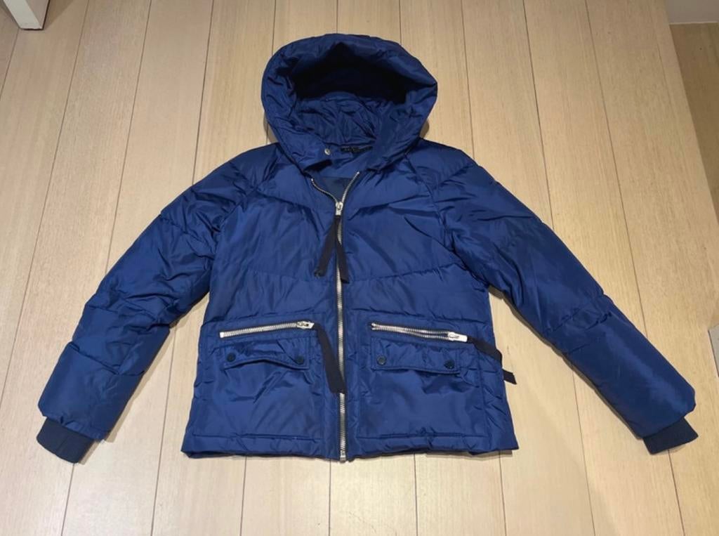 Veste doudoune aà capuche Berenice T36, Enlèvement ou Envoi, Taille 36 (S), Comme neuf, Bleu