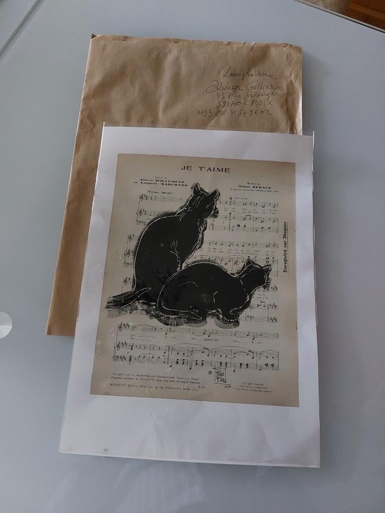 Linogravure, Ophalen of Verzenden, Zo goed als nieuw