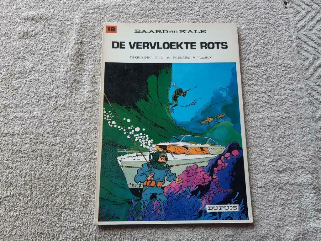 Baard en kale.18.De vervloekte rots., Eén stripboek, Ophalen of Verzenden, Gelezen