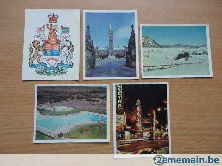 16 chromos géographie du canada - timbres tintin Canada, Enlèvement ou Envoi, Utilisé