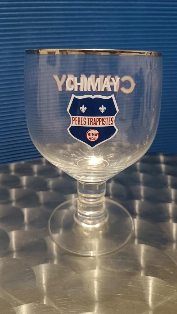 Verre Chimay 33cl pères trappistes Chimay bleue, Ophalen of Verzenden, Zo goed als nieuw