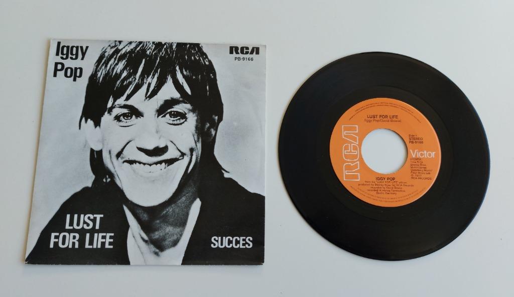 Iggy Pop: 'Lust For Life' (zeldzame Nederlandse single!), Ophalen of Verzenden, Gebruikt, Overige formaten