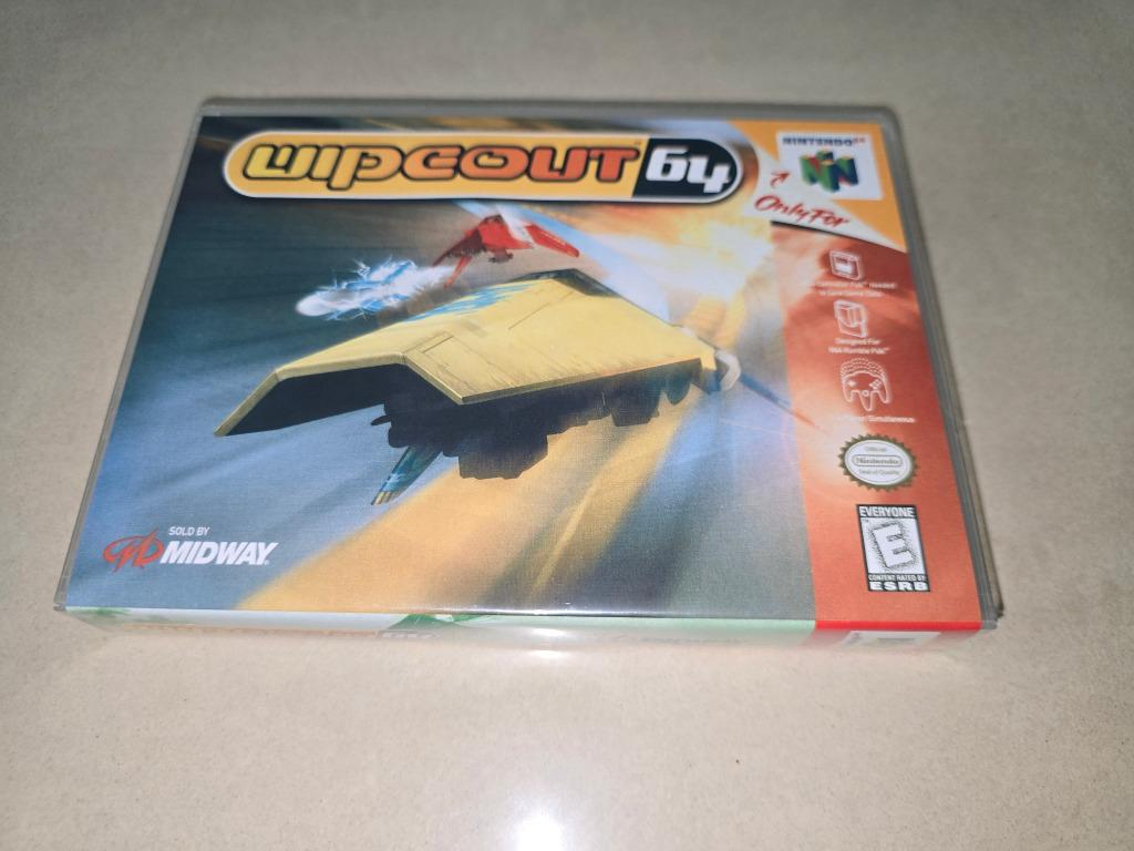 Wipeout 64 N64 Game Case (2), Envoi, Comme neuf
