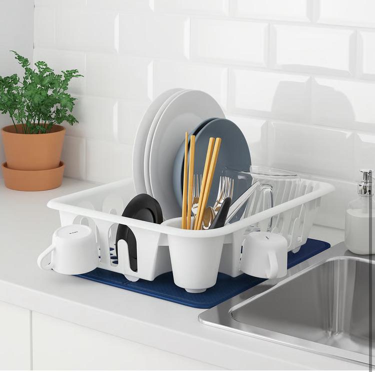 Égouttoir blanc Ikea Flundra - comme neuf - 2 disponibles, Enlèvement ou Envoi, Comme neuf, Blanc