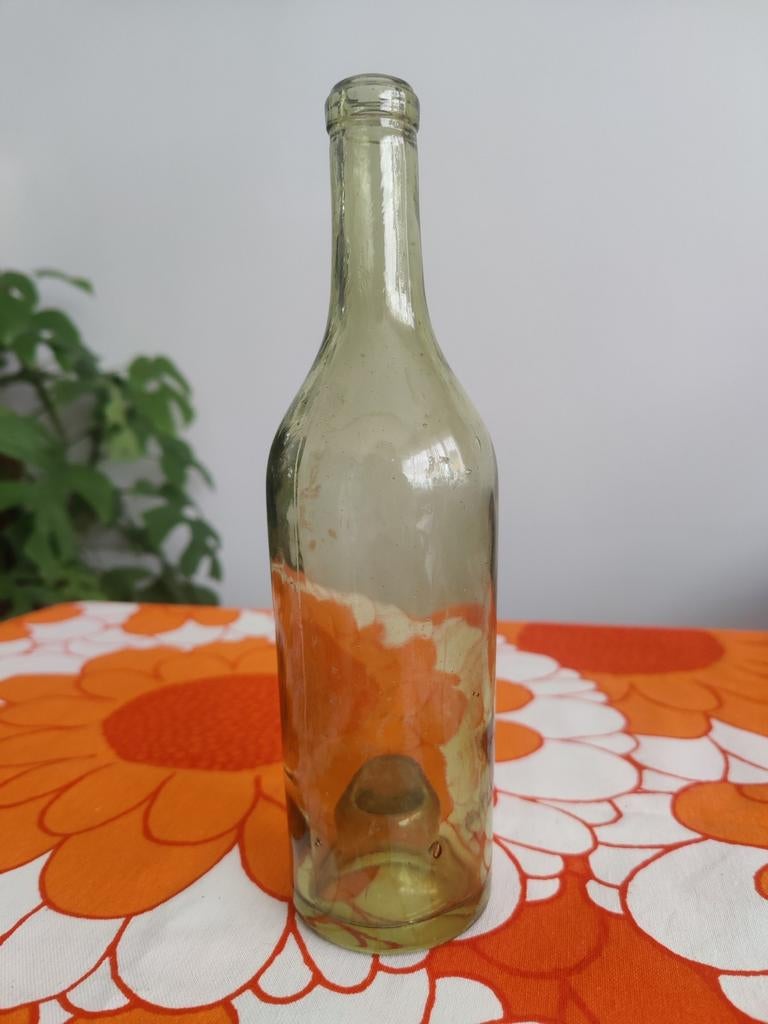 Vintage groene fles, Ophalen of Verzenden