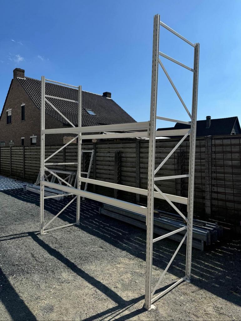 Palletstelling totaal 10m lang, Doe-het-zelf en Bouw, Steigers, Ophalen of Verzenden, Zo goed als nieuw