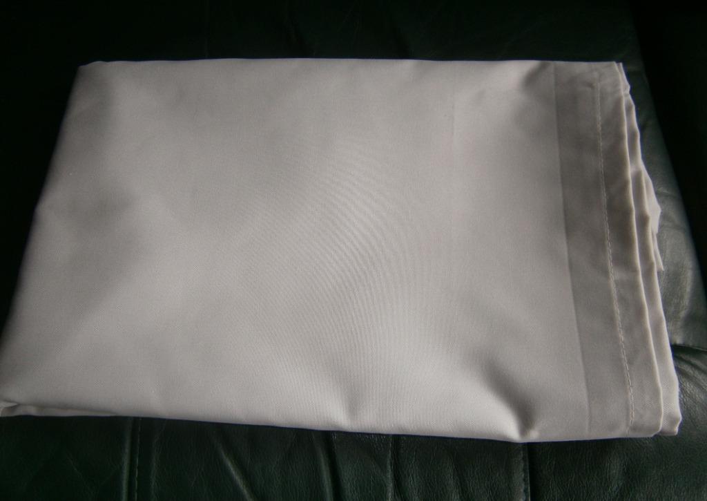 Nappe gris très clair presque blanc 280X160 cm, Maison & Meubles, Enlèvement, Comme neuf, Rectangle