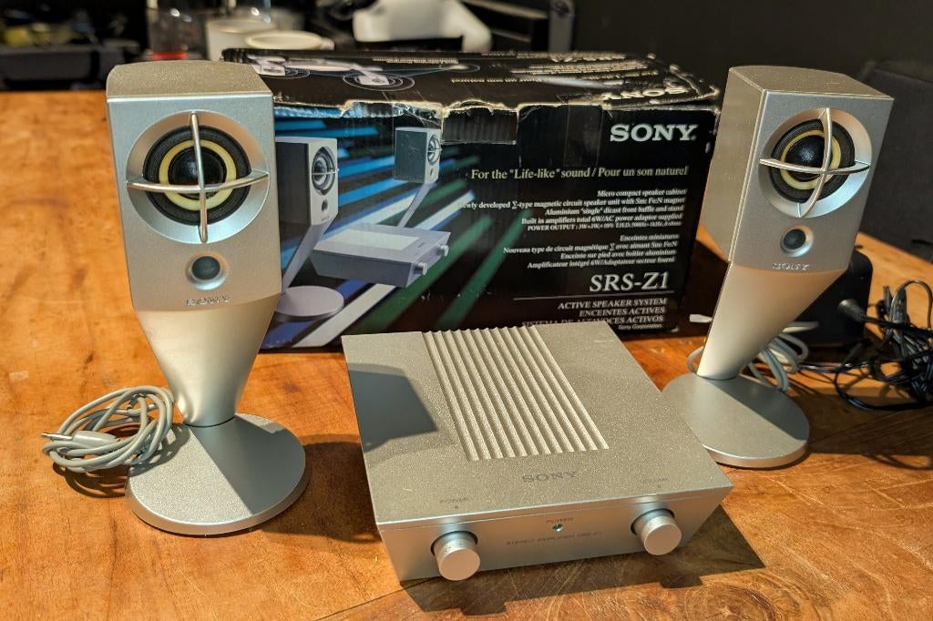Vintage (2005) Sony SRS-Z1 luidsprekers/versterker, TV, Hi-fi & Vidéo, Enceintes, Moins de 60 watts, Enlèvement ou Envoi, Reconditionné
