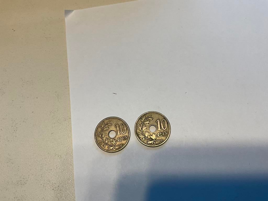 Zoldervondst van 2 zeldzame muntstukken 1904 Vlaams - Frans, Postzegels en Munten, Ophalen of Verzenden, Munten