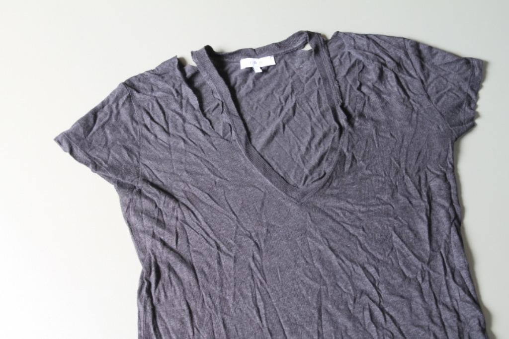 ZGAN linnen Iro shirt mt S, Kleding | Dames, T-shirts, Zo goed als nieuw, Maat 36 (S), Grijs, Korte mouw, Verzenden