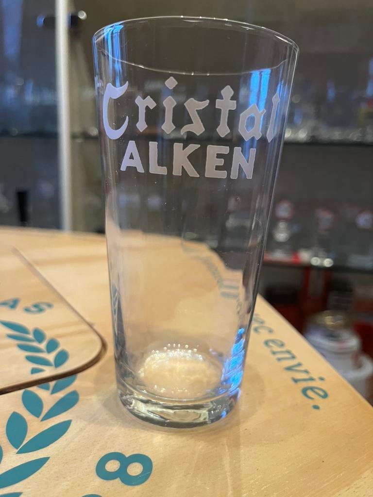 Bierglas Cristal Alken, Verzamelen, Ophalen of Verzenden, Zo goed als nieuw