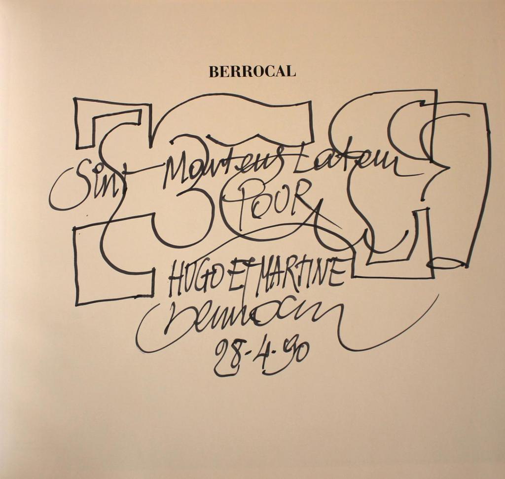 Jean-Louis Ferrier - Berrocal (gesigneerd) -1989, Ophalen of Verzenden, Gelezen