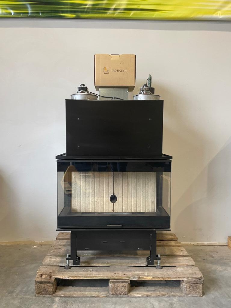Pelletkachel là artistico 3 zijdig, Ophalen of Verzenden, Zo goed als nieuw, Inbouw, Pelletkachel