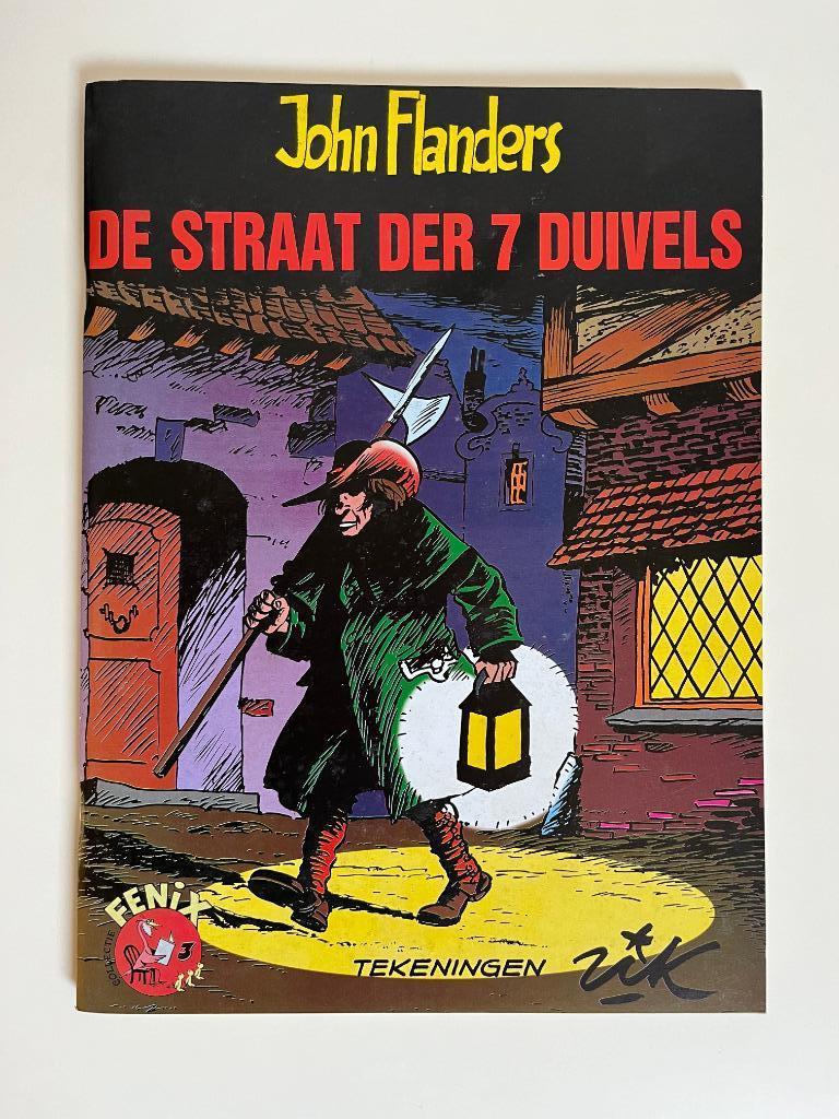 John Flanders - Rik Clément- De straat der 7 duivels, Livres, BD, Comme neuf, Envoi