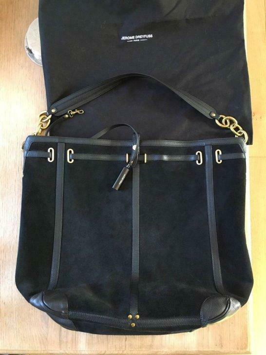 Sac Jérôme Dreysfuss TANGUY L Noir, Neuf, Noir