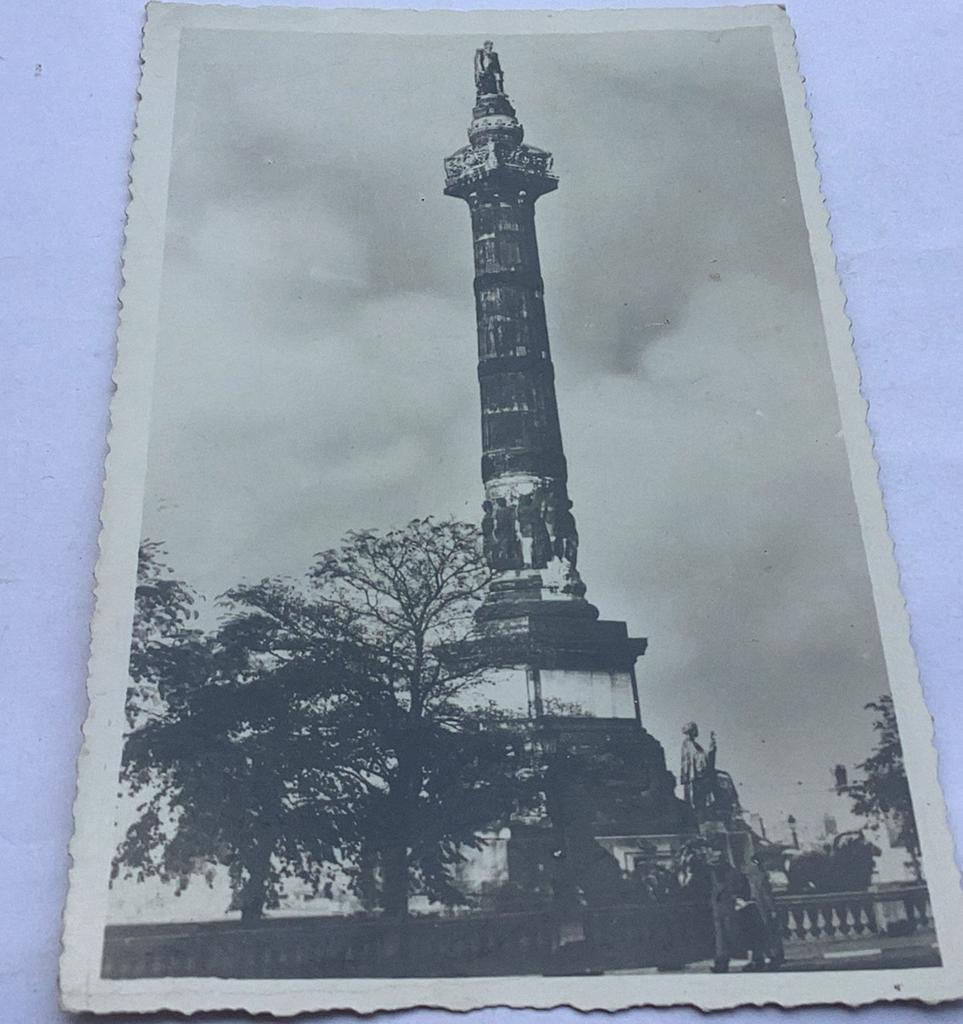 Colonne des Congrès de Bruxelles, Enlèvement ou Envoi, Non affranchie