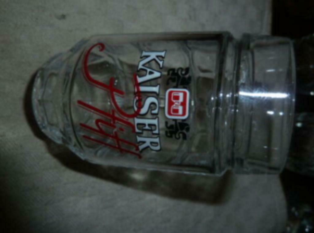#K bier glas / pul KAISER PFIFF 1/8L ( mini pul ), Ophalen of Verzenden, Nieuw, Bierglas