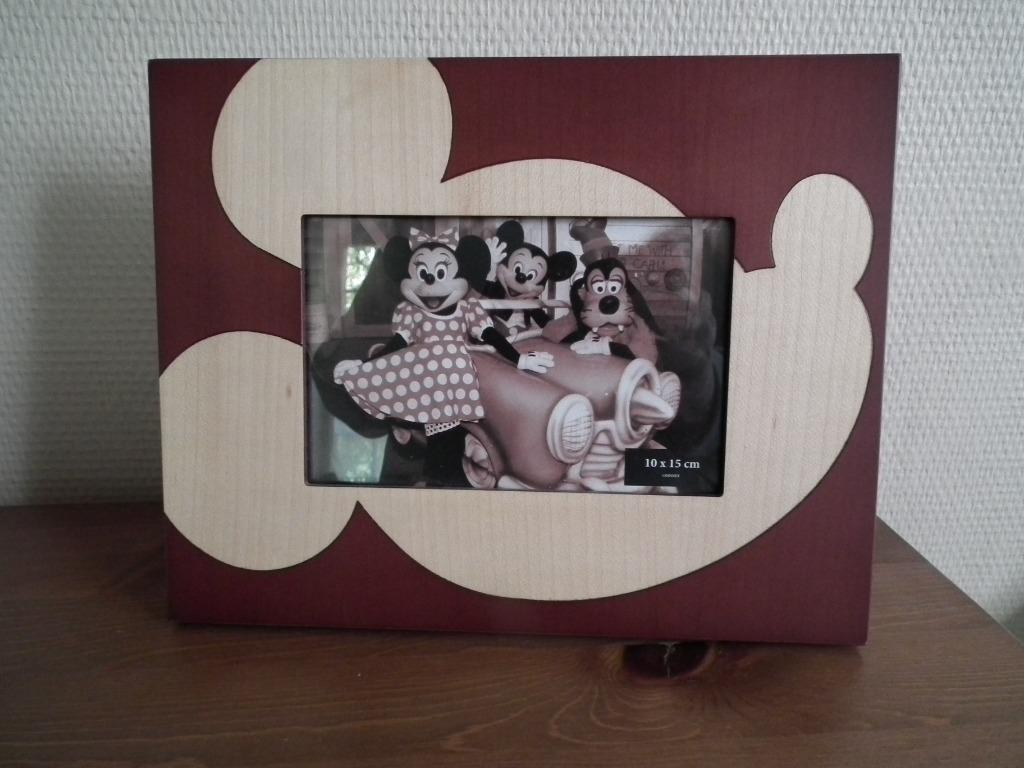 Cadre photo Disneyland Paris (longueur 24 / largeur 19 cm), Collections, Envoi, Mickey Mouse, Comme neuf, Autres types