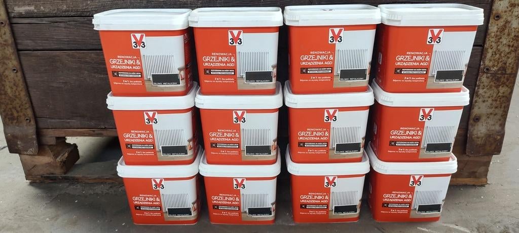 V33 renovatie verf voor radiator metaal gietijzer 3 voor 20, Doe-het-zelf en Bouw, Ophalen of Verzenden, Nieuw, Verf