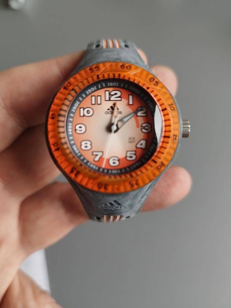 Montre enfant Adidas ADK1690, Enlèvement ou Envoi, Utilisé, Orange, Garçon
