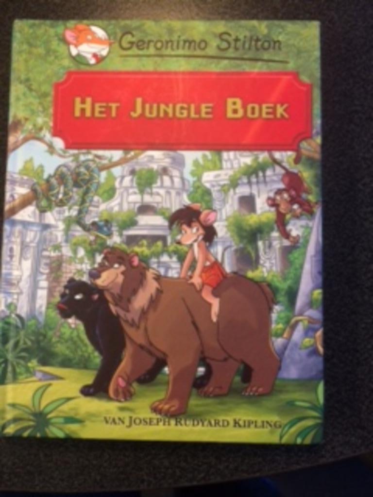 boek Geronimo Stilton 'het jungle book' heel goede staat, Ophalen, Geronimo Stilton, Zo goed als nieuw, Fictie