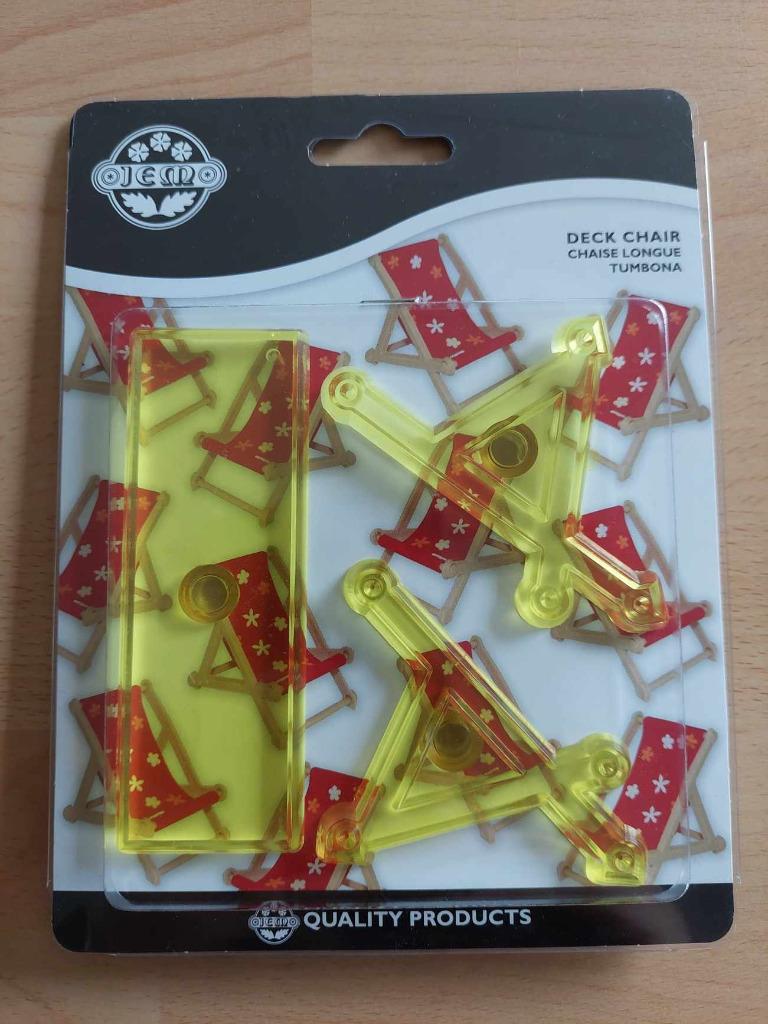JEM Deck Chair set/3, Ophalen of Verzenden, Zo goed als nieuw, Taarten, Overige typen