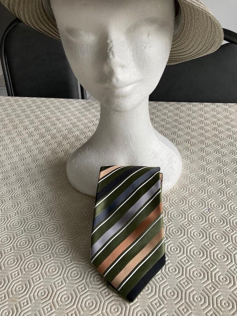 Das meerkleurig gestreept LS Tiemakers, Kleding | Heren, Stropdassen, Verzenden, Nieuw, LS Tiemakers, Met patroon