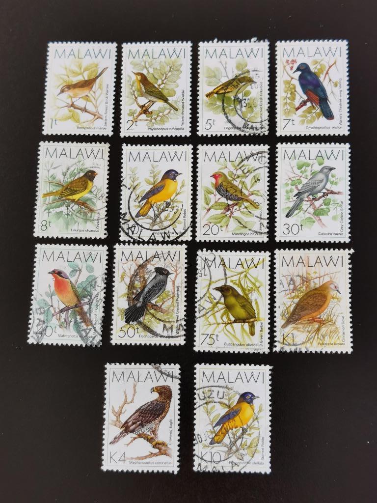 Malawi 1998 - vogels, Ophalen of Verzenden, Gestempeld, Dier of Natuur