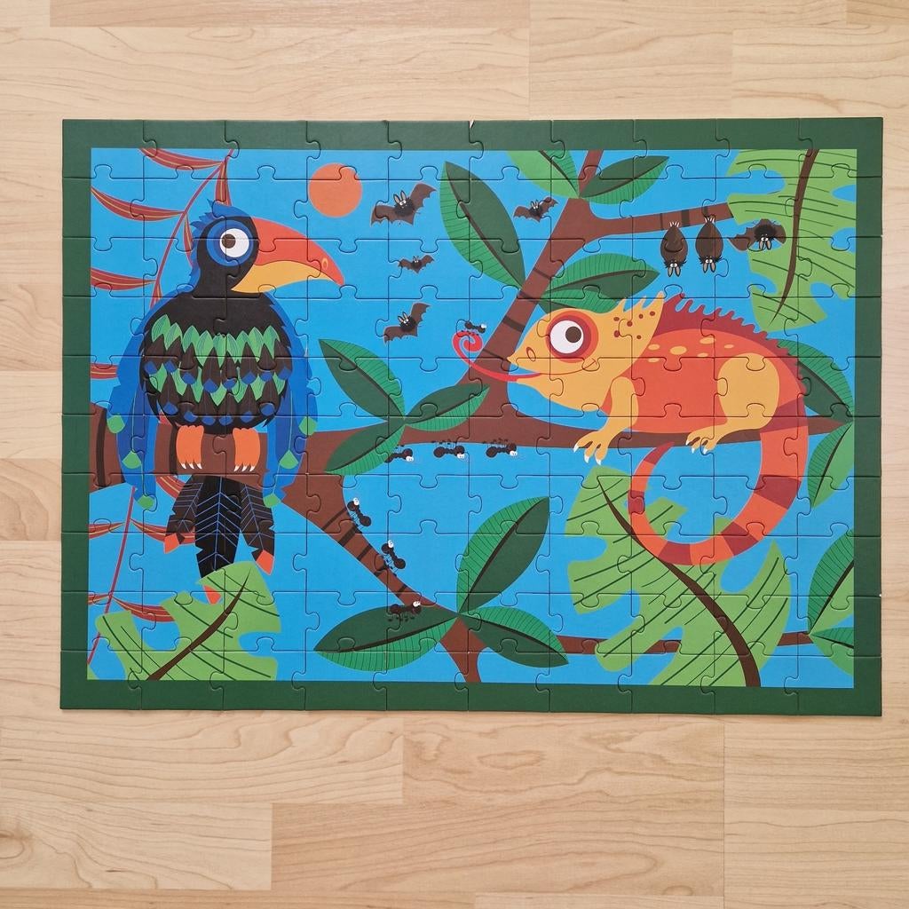 Toekan jungle puzzel, 100 stukken - zo goed als nieuw, Ophalen of Verzenden, Zo goed als nieuw