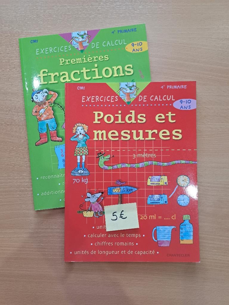Poids et mesures / Fractions 4 - Manuel scolaire math, Enlèvement, Neuf, Primaire, Mathématiques A