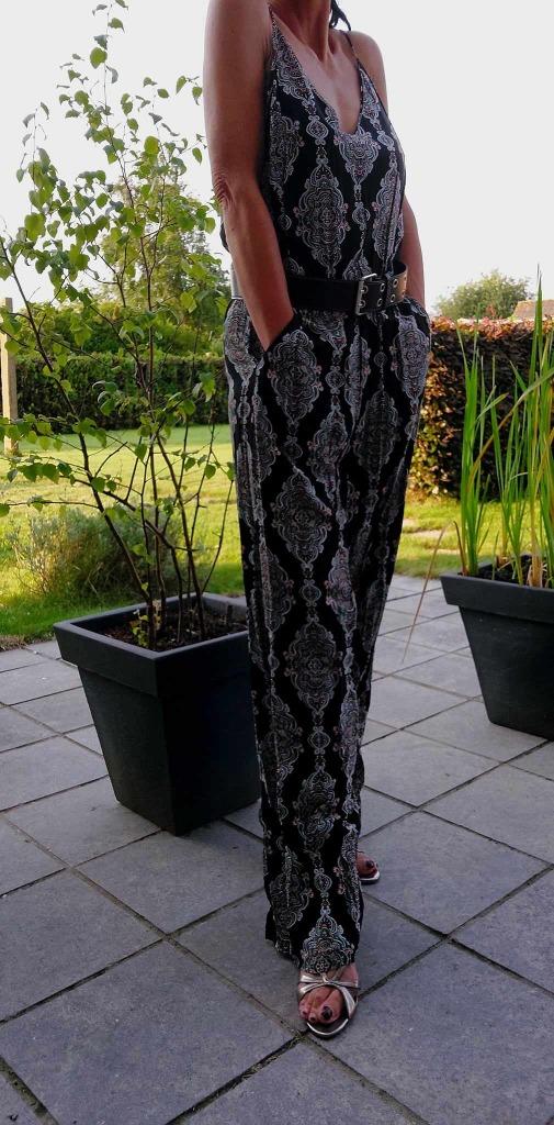 Dames broek jumpsuit met riem en sandaaltjes, ANDERE, Overige typen, Overige kleuren, Nieuw