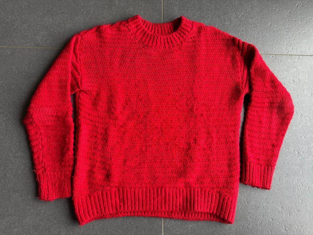 Rode gebreide trui H&M maat XS, H&M, Ophalen of Verzenden, Maat 34 (XS) of kleiner, Gedragen