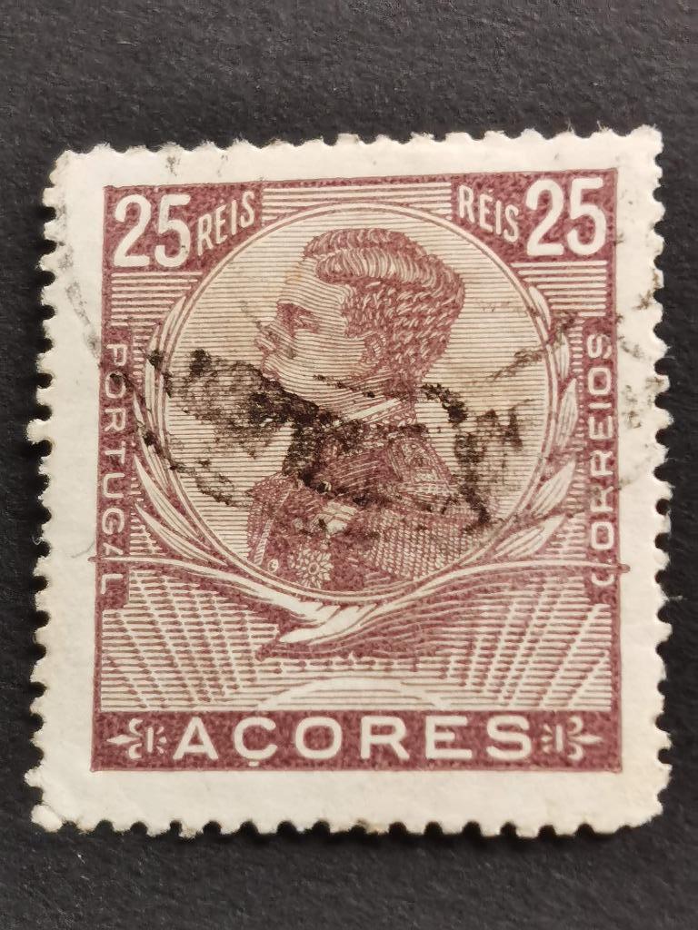 Azoren 1910 - Koning Manuel II, Ophalen of Verzenden, Portugal, Gestempeld