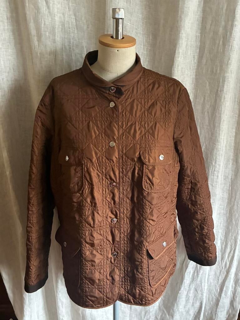 Bogner bruin jasje gestikt, Kleding | Dames, Verzenden, Zo goed als nieuw, Maat 46/48 (XL) of groter, Bruin