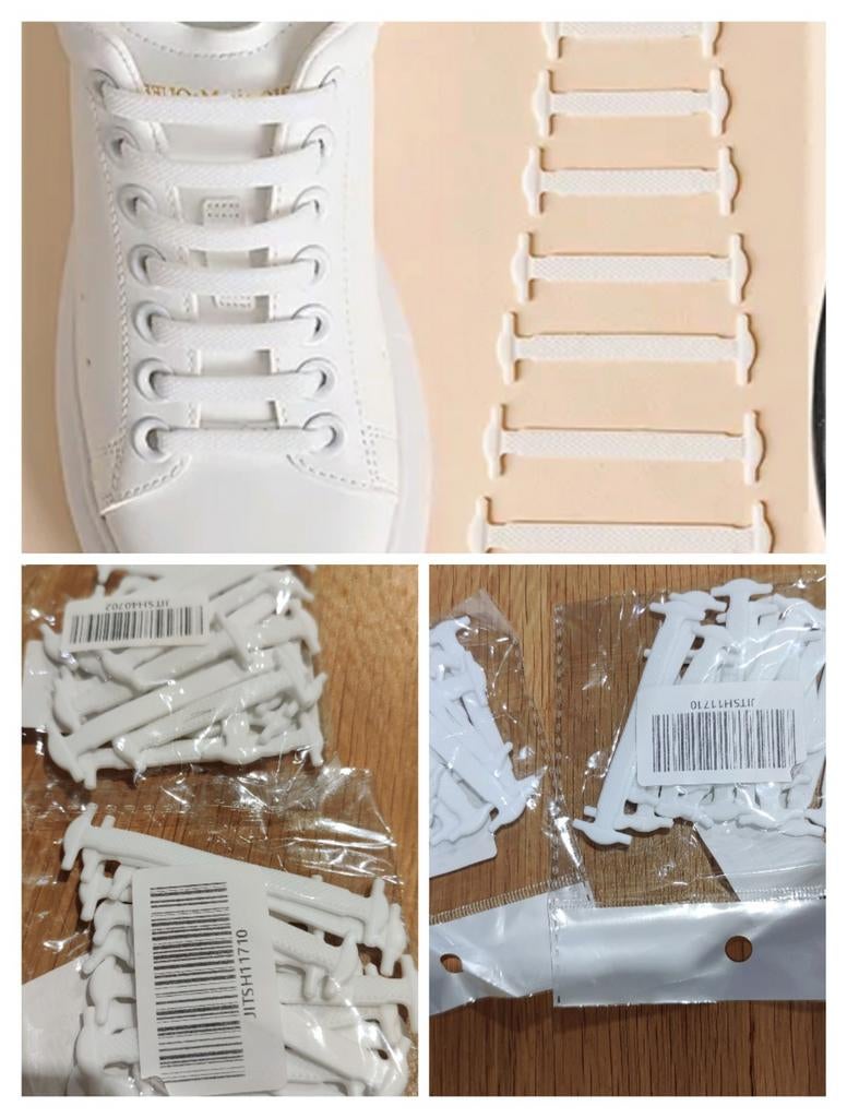 Veters zonder binden, Kleding | Heren, Schoenen, Ophalen of Verzenden, Nieuw, Wit, Veterschoenen