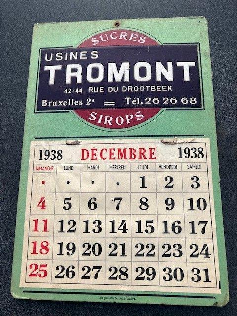 kalender suikerleverancier brouwerij Westmalle., Verzamelen, Ophalen of Verzenden, Gebruikt, Reclamebord