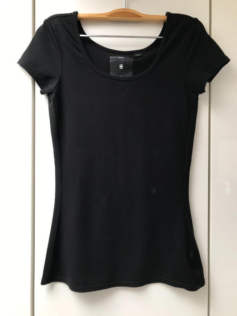 G-Star Raw zwart t-shirt - Maat S, Kleding | Dames, Zwart, Ophalen of Verzenden, Zo goed als nieuw, Korte mouw