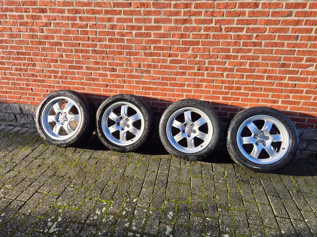Velgen met banden audi A5 R17 225/50, Ophalen, Gebruikt, 17 inch, Band(en)