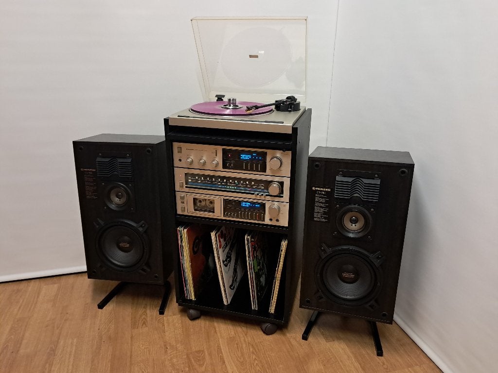 Pioneer Blue-Line Vintage stereo-set from the 80's, TV, Hi-fi & Vidéo, Chaîne Hi-fi, Enlèvement, Deck cassettes ou Lecteur-enregistreur de cassettes