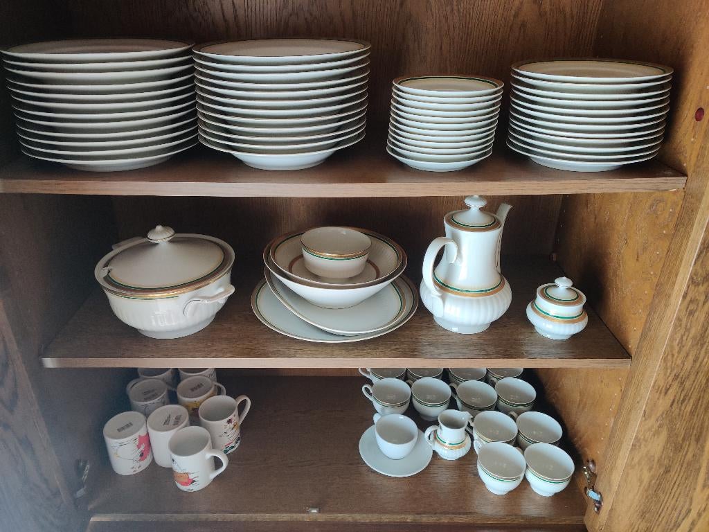 Compleet eetservies, Ophalen