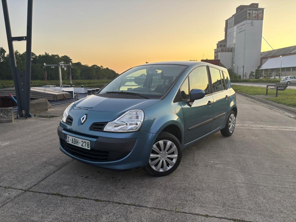 Renault Modus 1.2 Benzine — 2008 — 162.000 km — Garantie, Autos, Boîte manuelle, Noir, 5 portes, 5 places