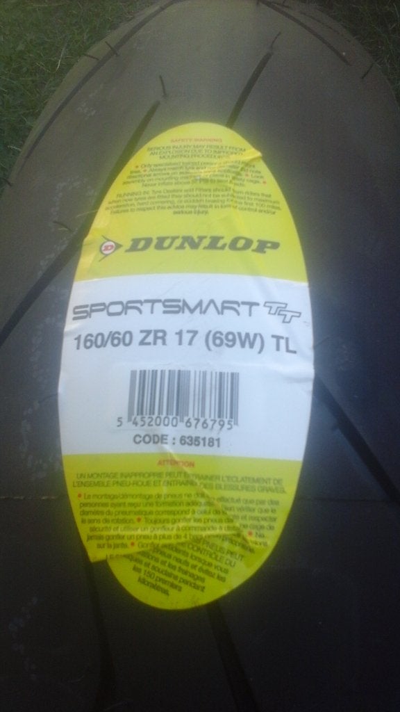 160/60/17 sportmax tt, Motos, Envoi, Neuf