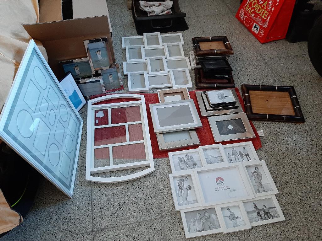 Fotokaders groot en klein 20 stuk, Ophalen, Hout