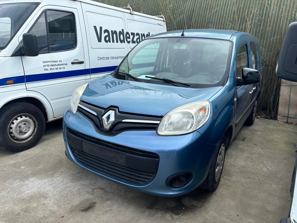 Renault Kango 1,5dCi AIRCO 2013 5PL EURO5 240.000KM, Auto's, Euro 5, Zwart, Blauw, Bedrijf